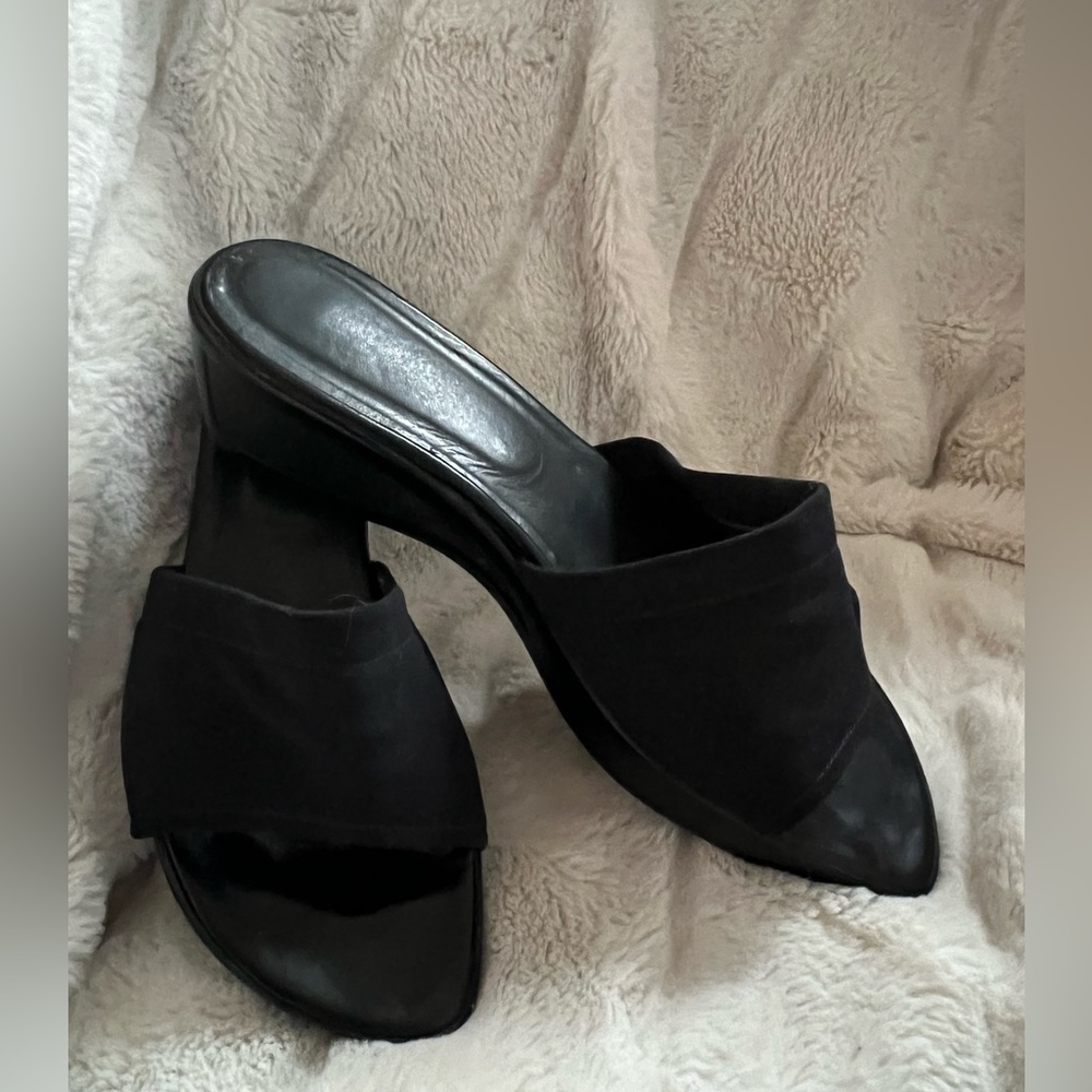 Black Wedge sandals